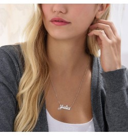 925 Sterling Sliver Custom Name Necklace Personalized Initial Necklaces Pendant Jewelry Gift for Her (Jessica) $17.15 Necklaces