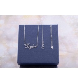 925 Sterling Sliver Custom Name Necklace Personalized Initial Necklaces Pendant Jewelry Gift for Her (Jessica) $17.15 Necklaces