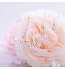 925 Sterling Sliver Custom Name Necklace Personalized Initial Necklaces Pendant Jewelry Gift for Her (Jessica) $17.15 Necklaces