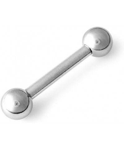 316L Surgical Steel Straight Barbell 12g 0.88 Inches $12.00 Body Jewelry