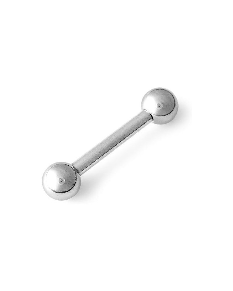 316L Surgical Steel Straight Barbell 12g 0.88 Inches $12.00 Body Jewelry