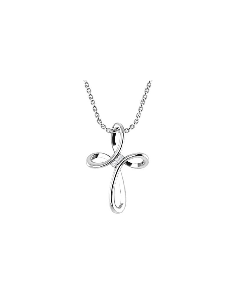 Sterling Silver 925 Sterling Silver Celtic Knot Cross Pendant Necklace 18"| Necklace For Women |Eye Catching Design|For Birth...