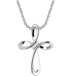 Sterling Silver 925 Sterling Silver Celtic Knot Cross Pendant Necklace 18"| Necklace For Women |Eye Catching Design|For Birth...