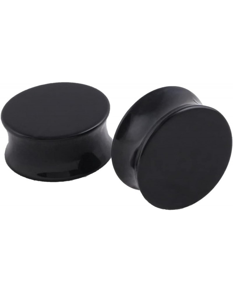 2PCS Acrylic Tunnels for Ears, Expanders Ear Piercing Jewelry for Mens Womens Black Round Shape 22.0 Millimeters $8.69 Body J...