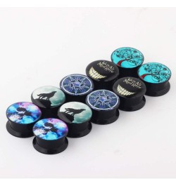 5 pairs Acrylic Ear Tunnels Plugs Expander 00 Gauges Stretcher Earrings Screw Ear Piercing Body Jewelry 12mm-1/2'' $7.50 Body...