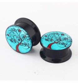 5 pairs Acrylic Ear Tunnels Plugs Expander 00 Gauges Stretcher Earrings Screw Ear Piercing Body Jewelry 12mm-1/2'' $7.50 Body...