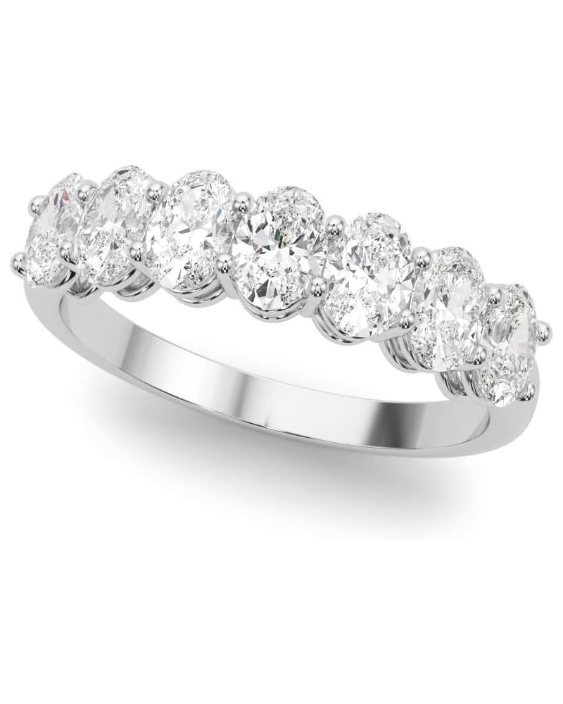 1 Carat & 2 Carat Oval Lab Grown 14K Diamond Seven Stone Anniversary Band for Women (F-G/VS-SI) 4.5 2 Carat White Gold $391.1...