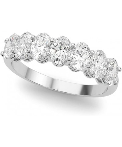 1 Carat & 2 Carat Oval Lab Grown 14K Diamond Seven Stone Anniversary Band for Women (F-G/VS-SI) 4.5 2 Carat White Gold $391.1...