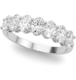 1 Carat & 2 Carat Oval Lab Grown 14K Diamond Seven Stone Anniversary Band for Women (F-G/VS-SI) 4.5 2 Carat White Gold $391.1...