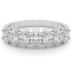 1 Carat & 2 Carat Oval Lab Grown 14K Diamond Seven Stone Anniversary Band for Women (F-G/VS-SI) 4.5 2 Carat White Gold $391.1...