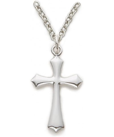 True Faith Jewelry Sterling Silver Cross Pendants Necklace Religious Jewelry Beveled Design $51.45 Necklaces