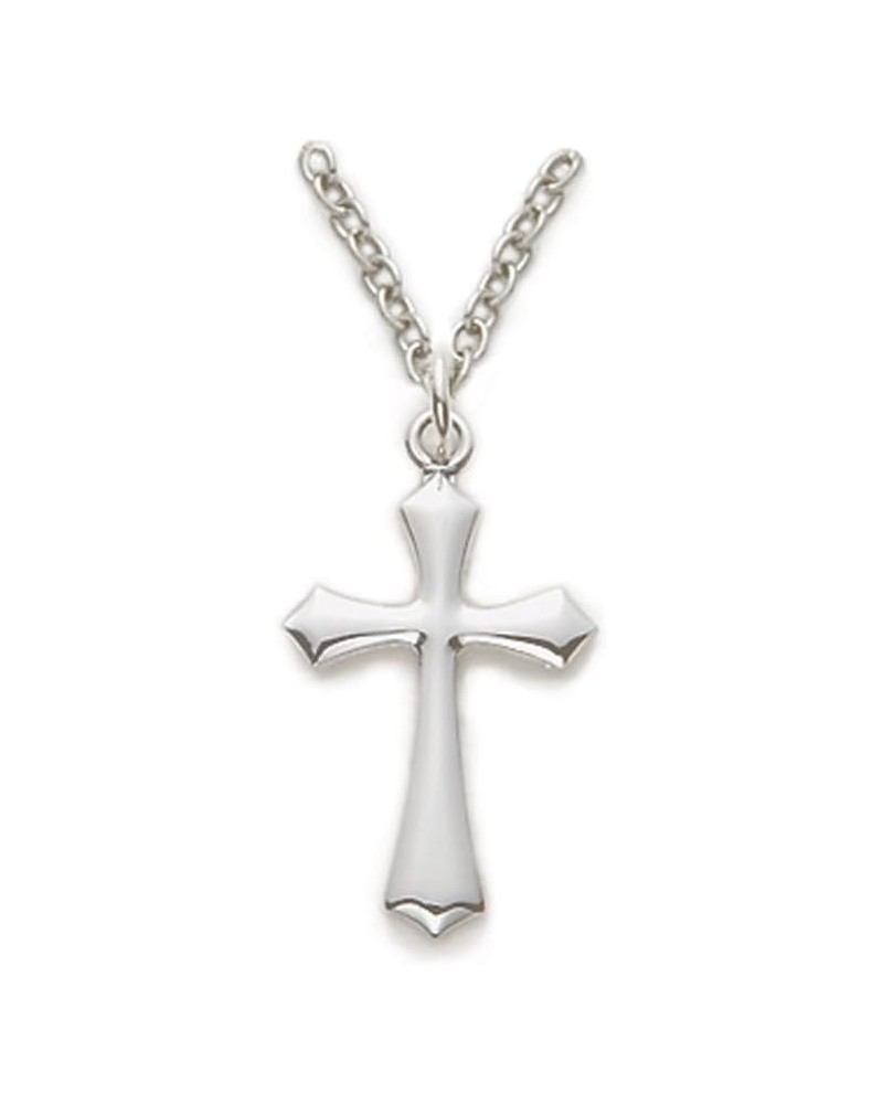 True Faith Jewelry Sterling Silver Cross Pendants Necklace Religious Jewelry Beveled Design $51.45 Necklaces