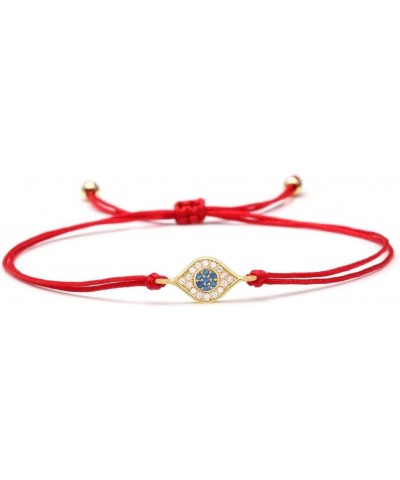 14k Gold plated turkish evil eye, red string (gold) $8.39 Pendants