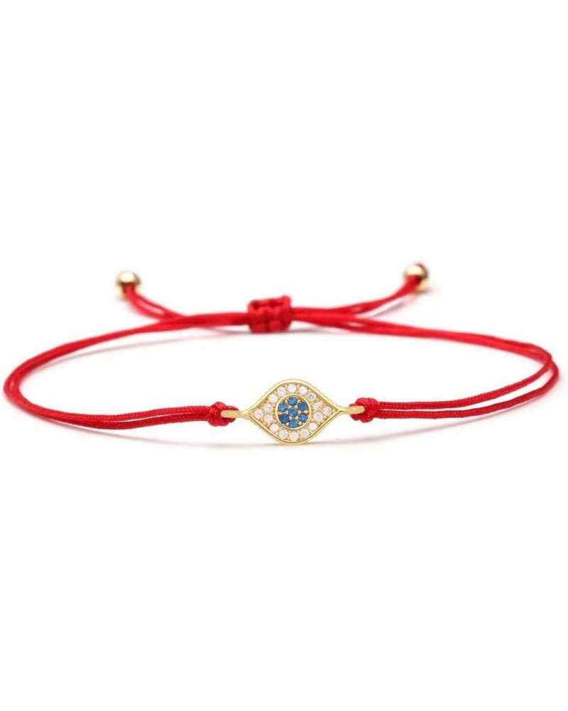 14k Gold plated turkish evil eye, red string (gold) $8.39 Pendants