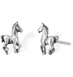 Jewelry Sterling Silver Prancing Pony Horse Stud Earrings $12.25 Earrings