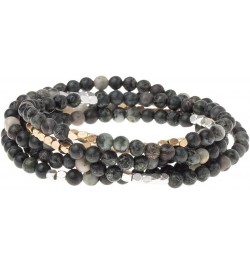 Women's Stone Wrap Bracelet & Necklace - Kambaba Jasper - Stone Tranquility $16.66 Bracelets