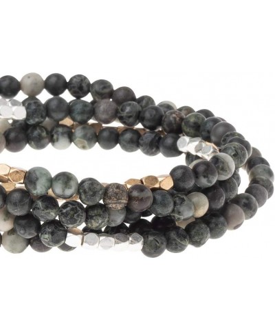 Women's Stone Wrap Bracelet & Necklace - Kambaba Jasper - Stone Tranquility $16.66 Bracelets