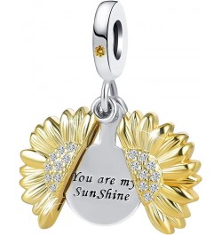 Sunflower You are my Sunshine Dangle Charm Bead for Women Girl Bracelet You are my Sunshine $8.25 Bracelets