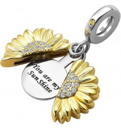 Sunflower You are my Sunshine Dangle Charm Bead for Women Girl Bracelet You are my Sunshine $8.25 Bracelets