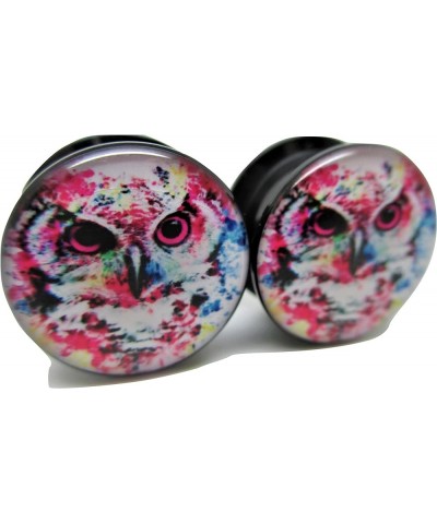 Owl Ear Plugs - Acrylic - Screw-On - New *Pair* - 8 Sizes 5/8" (16mm) $7.77 Body Jewelry