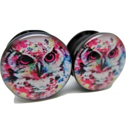 Owl Ear Plugs - Acrylic - Screw-On - New *Pair* - 8 Sizes 5/8" (16mm) $7.77 Body Jewelry