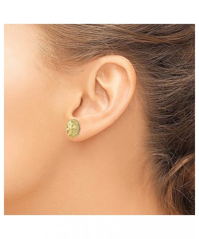 14K Yellow Gold Sand Dollar Sea Star Starfish Earrings 14K Yellow Gold - 12mm - 0.47 inch $53.61 Earrings