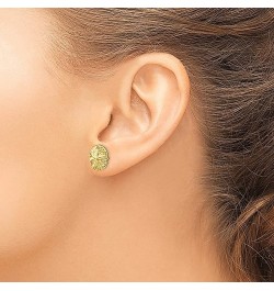 14K Yellow Gold Sand Dollar Sea Star Starfish Earrings 14K Yellow Gold - 12mm - 0.47 inch $53.61 Earrings