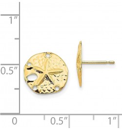 14K Yellow Gold Sand Dollar Sea Star Starfish Earrings 14K Yellow Gold - 12mm - 0.47 inch $53.61 Earrings