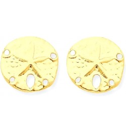 14K Yellow Gold Sand Dollar Sea Star Starfish Earrings 14K Yellow Gold - 12mm - 0.47 inch $53.61 Earrings