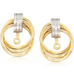 14kt 2-Tone Gold Love Knot Earring Jackets $88.24 Earrings