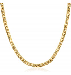 Sterling Silver Italian 2.5MM Solid Franco Square Box Link Chain Necklace 30 Yellow $28.23 Necklaces