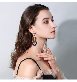 CHUNYANAN Unique Fashion Sequined Leather Football Dangle Drop Earrings for Women Girls Sparkly Charm Tassel Football Earring...