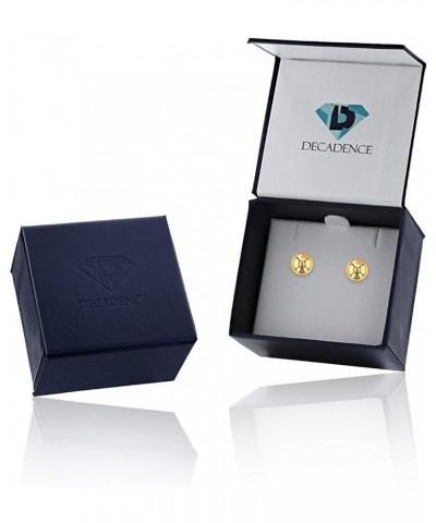 14k Yellow, White and Rose Gold Ball Stud Earrings for Women Yellow Gold 9.0 Inches $27.52 Earrings