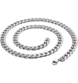 Cuban Chain Necklace 316L Stainless Steel Curb Link Chain for Women Men 3/4/5/6/7/10mm Width,18/20/22/24/26/28 inch Length 24...