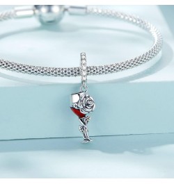 Wine Cup Pendant Charm 925 Sterling Silver Charm Fits For Pandora Bracelet Necklace $11.17 Bracelets