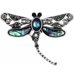 Natural Abalone Shell Brooches Butterfly Rhinestone Dragonfly Insect Brooch Pin for Girl Women 2 $8.42 Brooches & Pins