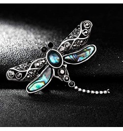 Natural Abalone Shell Brooches Butterfly Rhinestone Dragonfly Insect Brooch Pin for Girl Women 2 $8.42 Brooches & Pins