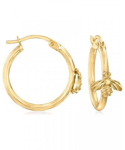 18kt Gold Over Sterling Bumblebee Hoop Earrings $33.28 Earrings