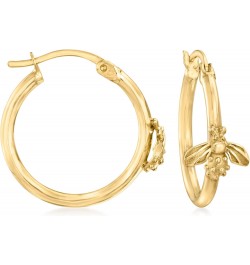 18kt Gold Over Sterling Bumblebee Hoop Earrings $33.28 Earrings