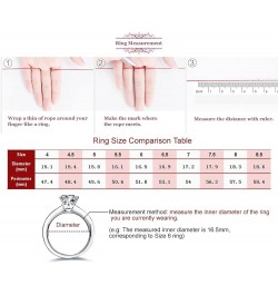 Moissanite Wedding Ring, Classic 1-3ct Engagement Ring for Women, 925 Sterling Silver D Color VVS Diamond Ring with Certifica...