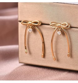 Dangle Earrings For Women Girls Pick Stone Pendant Earrings A Pair Of Piercing… Bowknot earrings $11.96 Earrings