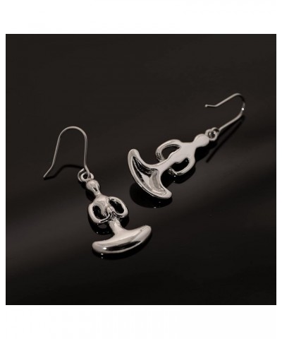 Dangling Lotus Meditation Yoga Earrings Dhyana Silver $8.09 Earrings