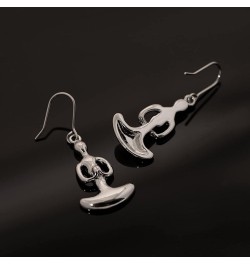 Dangling Lotus Meditation Yoga Earrings Dhyana Silver $8.09 Earrings