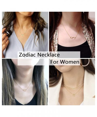 3Pcs Zodiac Necklace Set 12 Constellation Sign Pendant Necklace Astrology Birthday Gift For Women Girls Capricorn(12.22~1.19)...