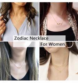 3Pcs Zodiac Necklace Set 12 Constellation Sign Pendant Necklace Astrology Birthday Gift For Women Girls Capricorn(12.22~1.19)...