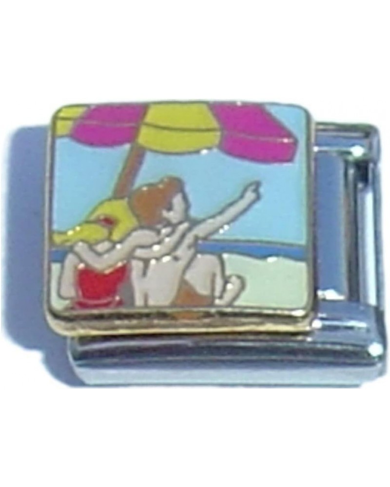 At The Beach Italian Charm $7.77 Bracelets