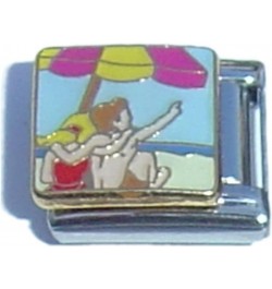 At The Beach Italian Charm $7.77 Bracelets