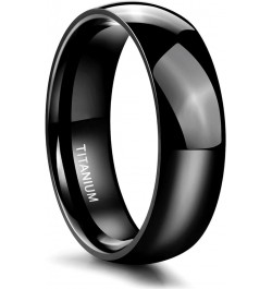 Black Titanium Ring 2mm 4mm 6mm 8mm Dome High Polished Wedding Band Size 3-14.5 6mm 12.5 $9.85 Rings