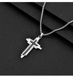 Cross Necklace for Men Women 925 Sterling Silver Celtic/Crucifix/Baseball/Wing Cross Pendant with Stainless Steel Chain Valen...