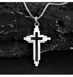 Cross Necklace for Men Women 925 Sterling Silver Celtic/Crucifix/Baseball/Wing Cross Pendant with Stainless Steel Chain Valen...